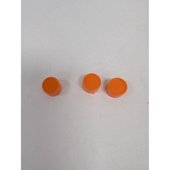 Fun House Board Game 1988 REPLACEMENT Part Piece Set of 3 Orange Pegs Tokens - Picture 2 of 3
